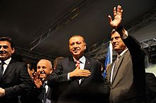 Erdogan joined by his Kosovo counterpart Hashim Thaci, 3 November 2010 Thaci-Erdogan2.jpg