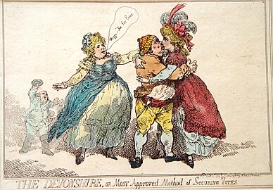 "הדבונשייר, או השיטה המאושרת ביותר להבטחת קולות", 1784