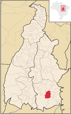 Localização de Conceição do Tocantins no Tocantins