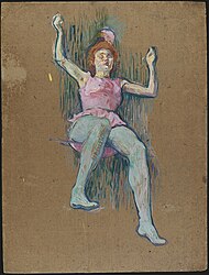 Trapeze Artist at the Medrano Circus, de Toulouse-Lautrec (1887-1888)