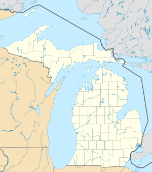 Location map of Michigan, USA