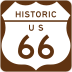 State Route 66 marker
