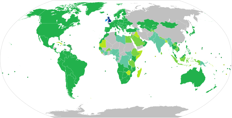 Visa requirements for British citizens
.mw-parser-output .legend{page-break-inside:avoid;break-inside:avoid-column}.mw-parser-output .legend-color{display:inline-block;min-width:1.25em;height:1.25em;line-height:1.25;margin:1px 0;text-align:center;border:1px solid black;background-color:transparent;color:black}.mw-parser-output .legend-text{}
British Islands (United Kingdom, Isle of Man, Guernsey, Jersey) and Gibraltar - Right of abode
Ireland (Common Travel Area) - Freedom of movement
Visa not required / ESTA / eTA / eVisitor
Visa available both on arrival or online (eVisa)
Visa on arrival
eVisa
Visa required prior to arrival Visa requirements for British citizens.svg