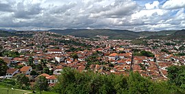 Vista de Mariana a partir da torre da Igreja de São Pedro dos Clérigos