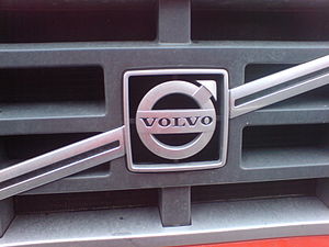 Front side Volvo truck.