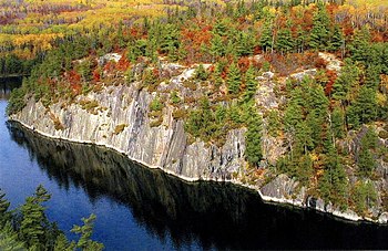 A landscape typical of the Boundary Waters reg...