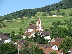 Wegenstetten landsby og kyrkje