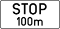 c: STOP sign announcement