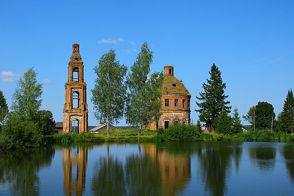 12. Ансамбль Богоявленской церкви, Головинское, Сусанинский район, Костромская область Автор — Маргарита Глушкова