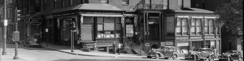 Amory Ticknor house, 1935, at corner of Beacon St. and Park St.