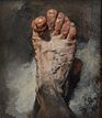 Der Fuß des Künstlers