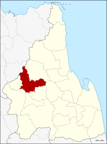 Amplasarea districtului în provincia Nakhon Si Thammarat