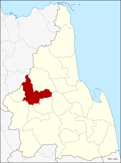 Karte von Nakhon Si Thammarat, Thailand, mit Chawang