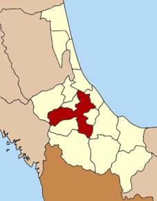 Amplasarea districtului în provincia Songkhla