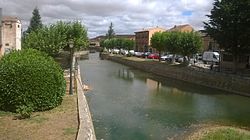 Rio Aguisejo a su paso por Ayllón (Segovia-España)