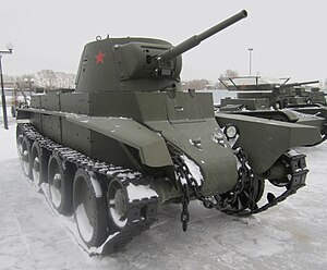 Tank BT-7 v muzeu ve Verchňaje Pyšmě