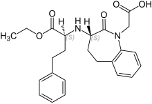 Estrutura química de Benazepril