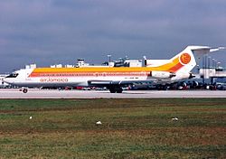 Onnettomuuskone Air Jamaican väreissä joulukuussa 1994.