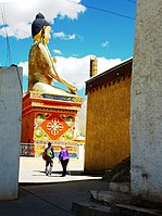 Side view of Maitreya statue, Likir gompa