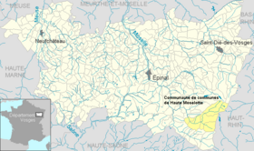 Localisation de Communauté de communes de la Haute Moselotte