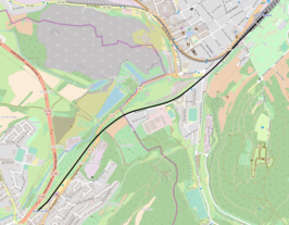 Spoorlijn Esch-sur-Alzette - Audun-le-Tiche op de kaart