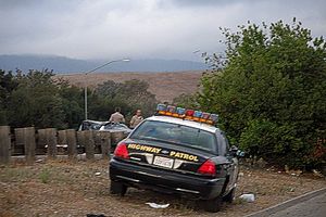 English: A California Highway Patrol unit on t...