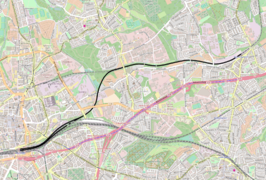 Spoorlijn Essen Hauptbahnhof - Essen-Kray Nord op de kaart