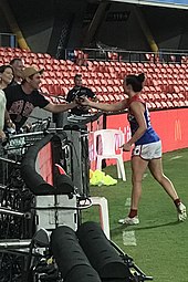 Pearce interacting with fans after a match