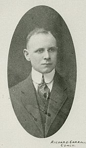Photographic portrait of Dick Carroll, first manager of the Arenas