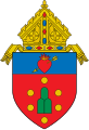 The original coat of arms as designed by Bishop Mariano Madriaga