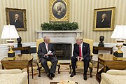 President Trump and Peruvian President Pedro Pablo Kuczynski Donald Trump and Pedro Pablo Kuczynski in the Oval Office, February 24, 2017.jpg