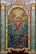 Tableau du maître-autel représentant l'Ascension par le peintre Raphaël Mengs.