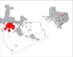 Vị trí trong Quận Ellis, Texas