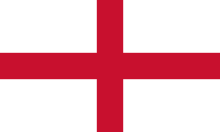 The flag of England