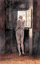 Tischbein: Goethe am Fenster der römische Wohnung am Corso, 1787