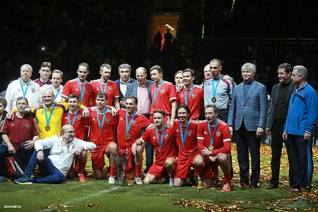 נבחרת רוסיה לאחר הזכייה בטורניר 2017
