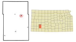 Location of Cimarron, Kansas