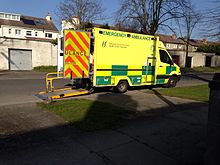 HSE NAS Emergency Ambulance at a scene in Dublin 2014-03-14 00-00.jpg