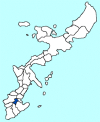 Haebaru in Okinawa Map.gif