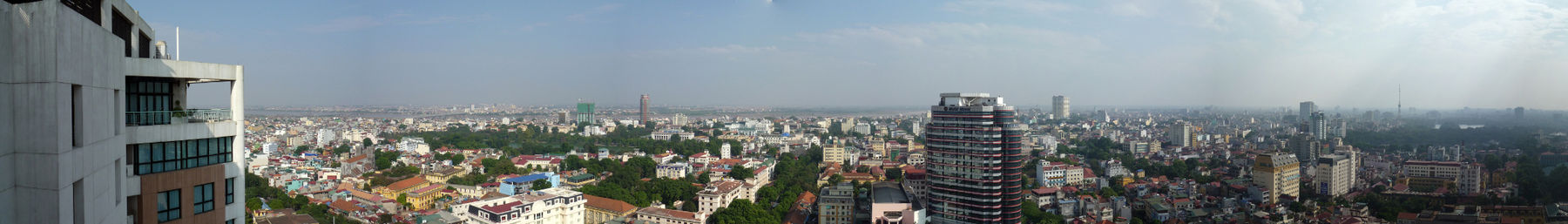 A panoramic view of Hanoi