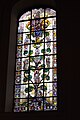 Pohon Isai pada jendela kaca patri di Basilika Virga Jesse, Hasselt (Belgia)