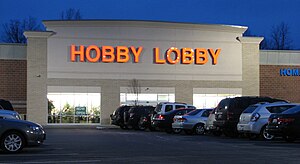 English: Hobby Lobby store in Stow, Ohio
