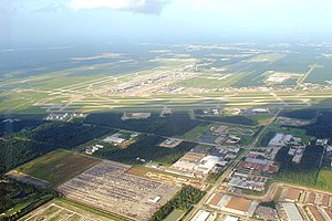 A view of Bush Intercontinental Airport (IAH) ...