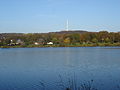 La lago "Aasee" vidita de la sura bordo