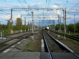 Вид на станцию от Металлостроя