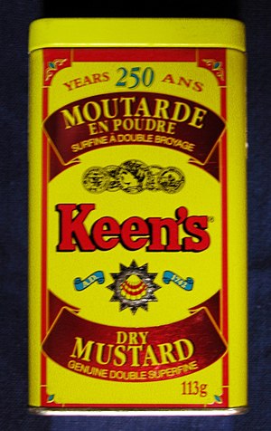 Keen's Dry Mustard 1992 113g tin front