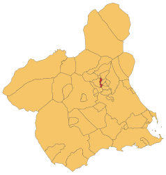 Villanueva del Río Segura – Mappa