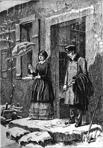 Illustration pour Madame Bovary de Gustave Flaubert, gravée par Eugène Abot et Daniel Mordant (1885).