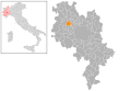 Collocatio finium Municipii in Provincia Astensi.