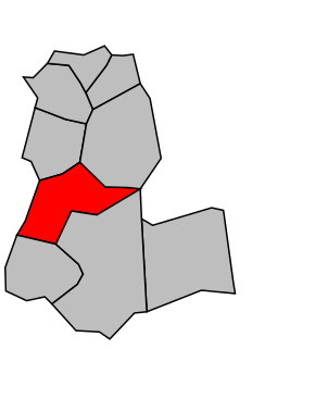 Kanton na mapě arrondissementu L'Haÿ-les-Roses